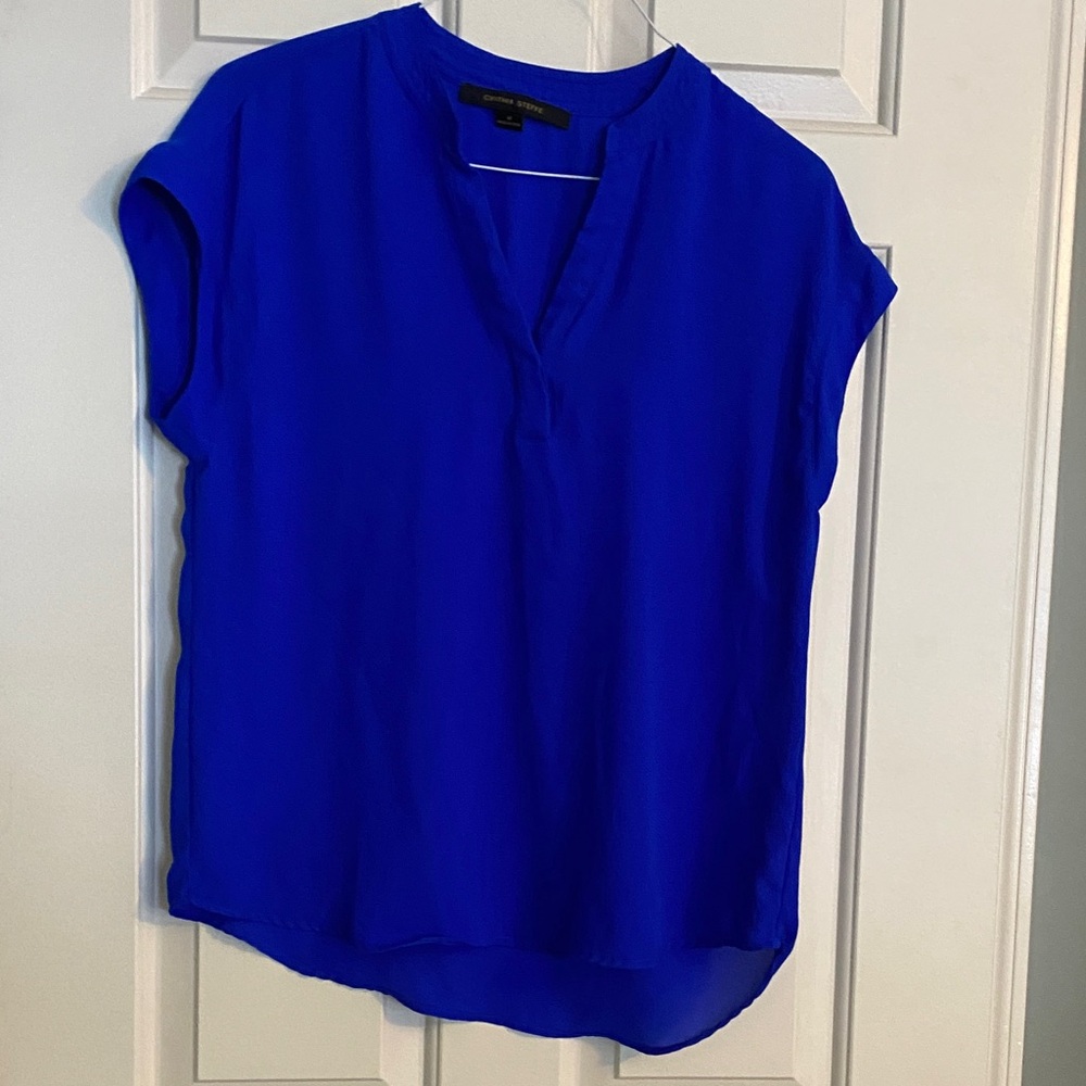 Cynthia Steffe Vibrant Blue Blouse